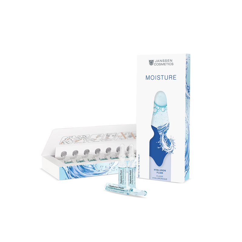 MOISTURE / HYALURON FLUID -ampullipakkaus
